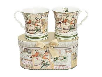 NEW MILK MONARCH BOX SET 2 MUG SVASATI TOGNANA PORCELLANE S.P.A.