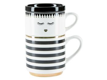 SET TAZZE IMPILABILIO CLOSED EYES AND STRIPES BAHNE E CO  APS A/S