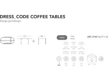 TAVOLINO DRESS CODE OVALE SCAB GIARDINO S.P.A.