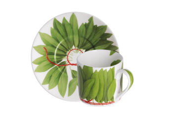 FIL ROUGE FOGLIE SET TAZZA ESPRESSO & PIATTINO TAITU  S.R.L.