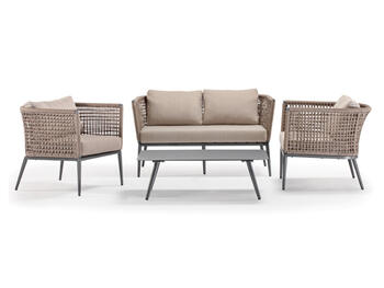 CUBA TAVOLINO IN ALLUMINIO H 35 GRATTONI S.R.L.