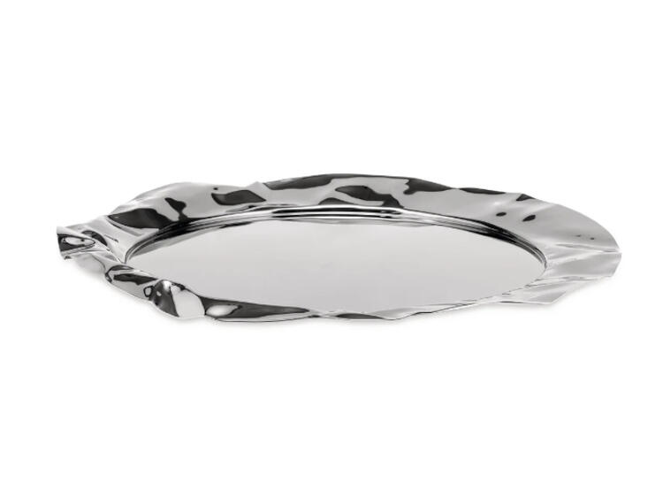 VASSOIO  FOIX  ROTONDO BORDO INCRESPATO ALESSI S.P.A.