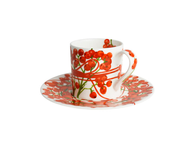 FIL ROUGE BACCHE  SET TAZZA ESPRESSO & PIATTINO TAITU  S.R.L.