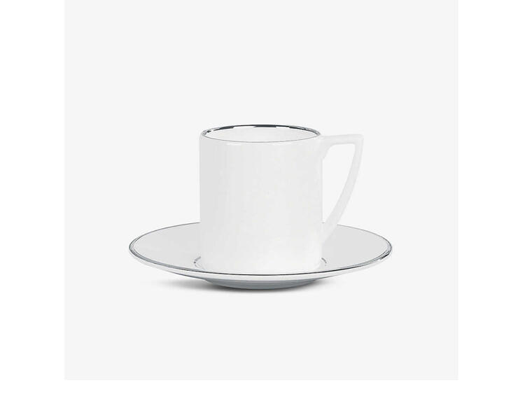 JASPER CONRAN PLATINUM PIATTO PER TAZZA CAFFÈ WEDGWOOD