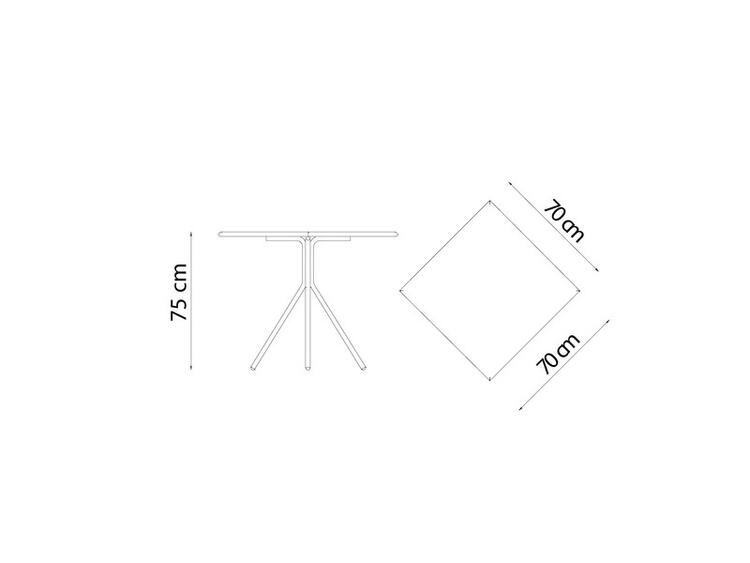 TAVOLO RICK 70X70 VERMOBIL STYLE S.R.L.